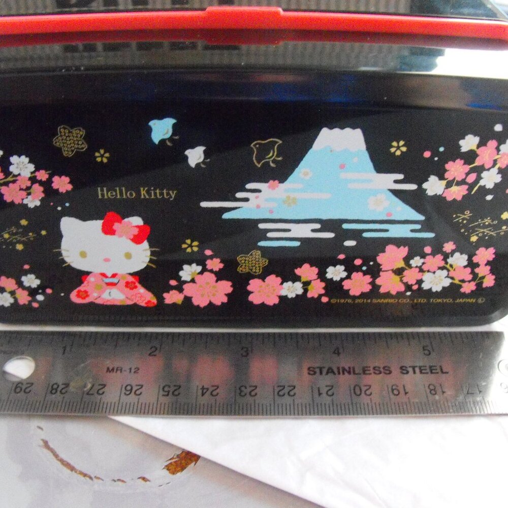 Bento Lunch Box Hello Kitty Sakura and Mt Fuji Stackable